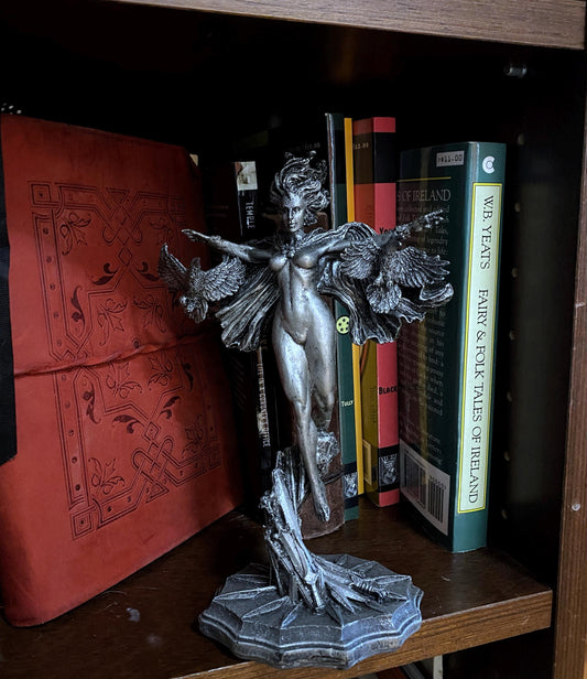 Morrigan the Celtic Goddess Statue | Mythological Deities Figurine | Myths and Legends Character | Mythic Altar Statue for Gothic Home Decor