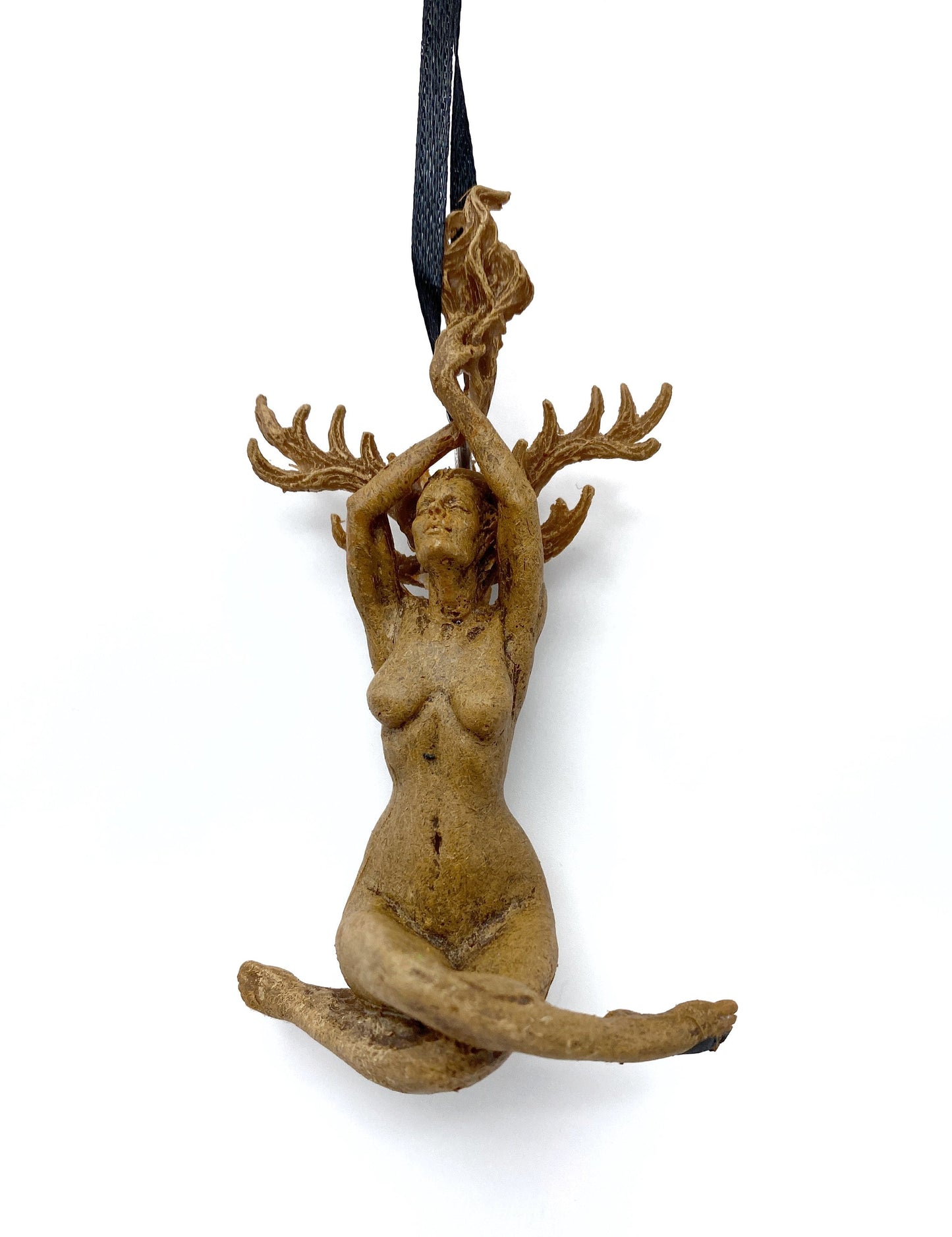 Prakrit Shakti: The Awakening Spirit, Hand Painted Resin Ornament | Mythical Yoga Meditation Figurine | Goddess Ornament for Yoga Lovers