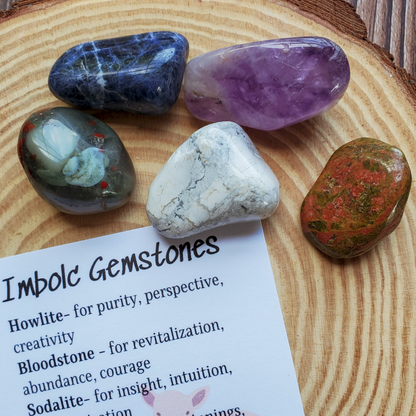 Imbolc Gemstone Set – Renewal Crystal Collection for Clarity, Inspiration & New Beginnings