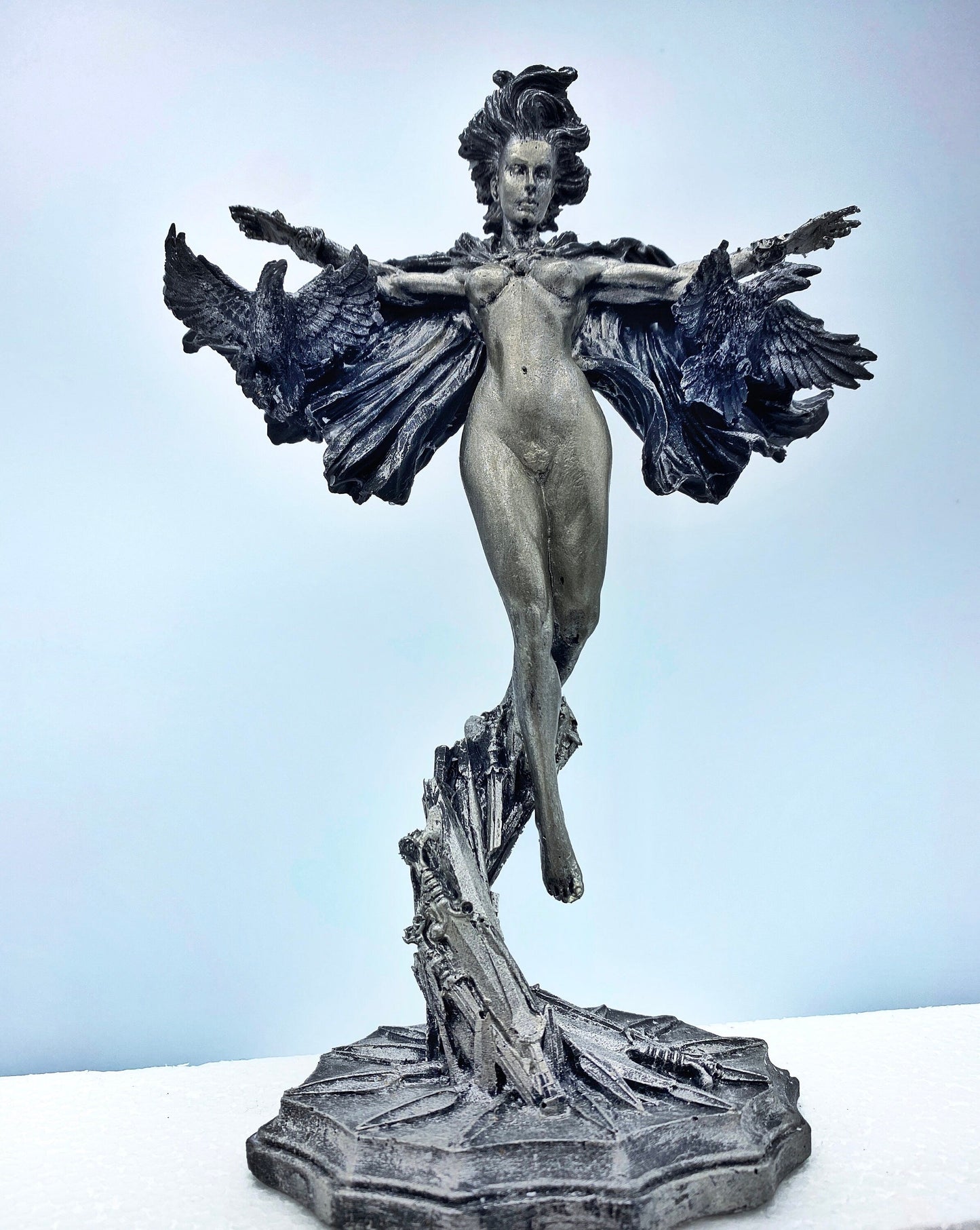 Morrigan the Celtic Goddess Statue | Mythological Deities Figurine | Myths and Legends Character | Mythic Altar Statue for Gothic Home Decor