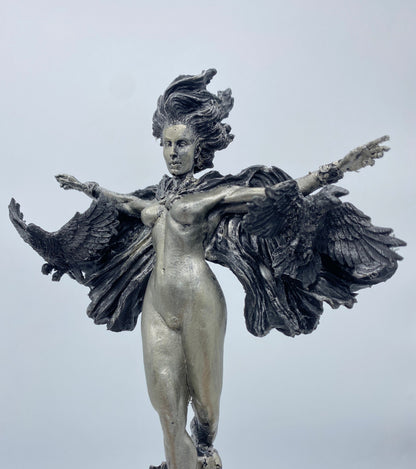 Morrigan the Celtic Goddess Statue | Mythological Deities Figurine | Myths and Legends Character | Mythic Altar Statue for Gothic Home Decor