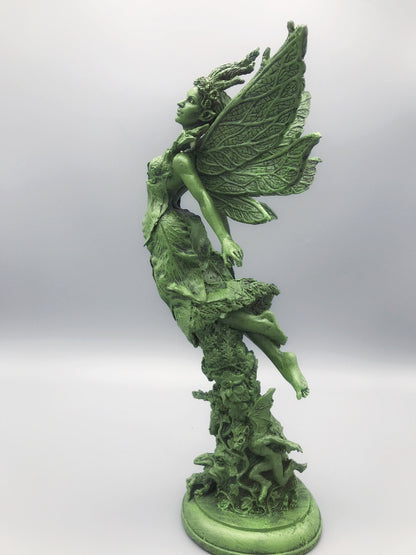 Titania, Queen of the Fairies Statue, Hand Painted Resin Sculpture | Mythic Elven Queen Figurine | Fairy Tale Character, Fantasy Art Decor