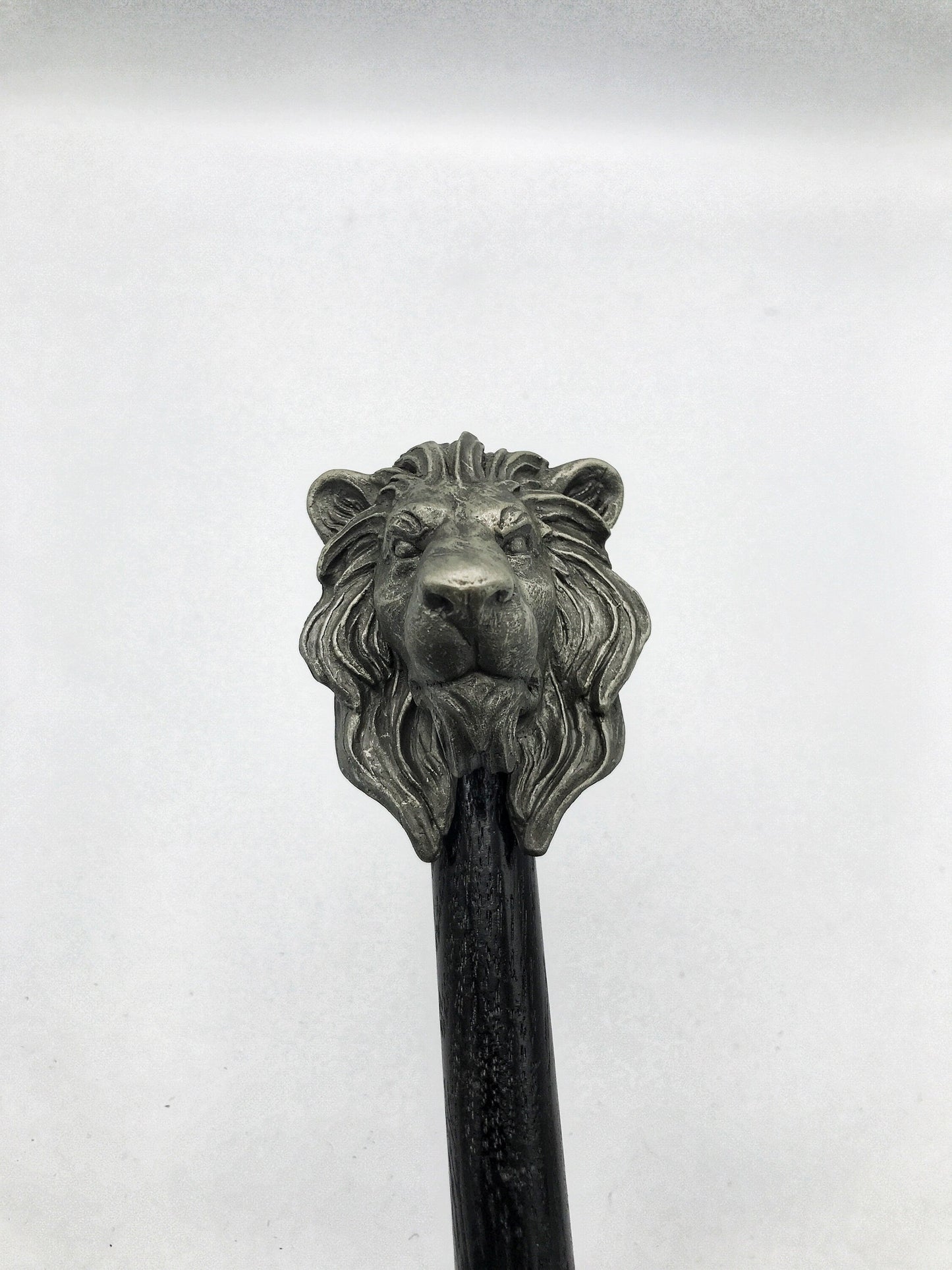 Lion Cane, Hand Sculpted Walking Stick | Medieval Gothic Cane | Fantasy Cosplay Lion Head Cane, Gothic Accessory