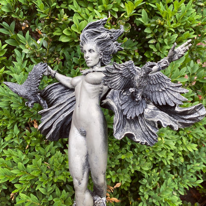 Morrigan the Celtic Goddess Statue | Mythological Deities Figurine | Myths and Legends Character | Mythic Altar Statue for Gothic Home Decor