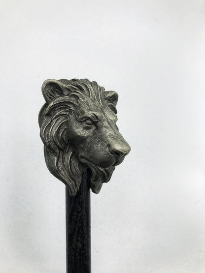 Lion Cane, Hand Sculpted Walking Stick | Medieval Gothic Cane | Fantasy Cosplay Lion Head Cane, Gothic Accessory
