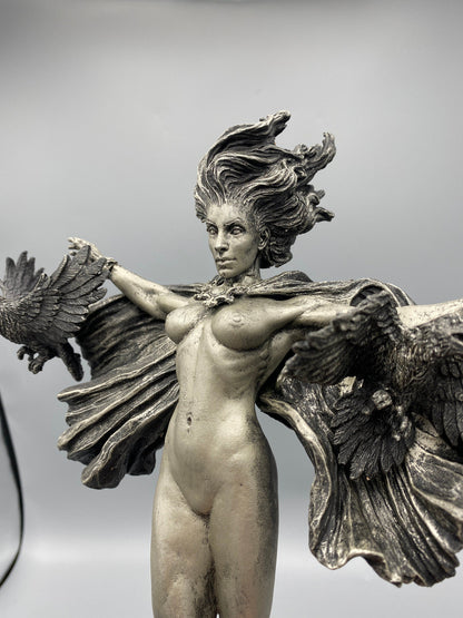Morrigan the Celtic Goddess Statue | Mythological Deities Figurine | Myths and Legends Character | Mythic Altar Statue for Gothic Home Decor