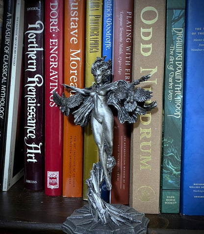 Morrigan the Celtic Goddess Statue | Mythological Deities Figurine | Myths and Legends Character | Mythic Altar Statue for Gothic Home Decor