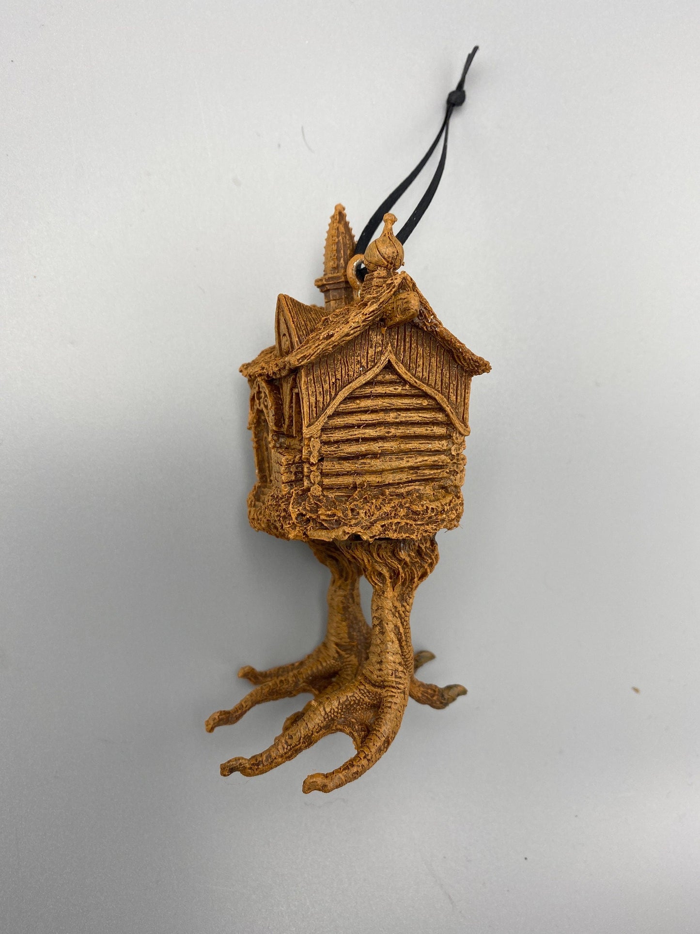 Baba Yaga Hut Ornament, Hand Painted Resin Sculpture | Russian Folklore Figurine | House Ornament | Fantasy Art for Witchy Holiday Decor