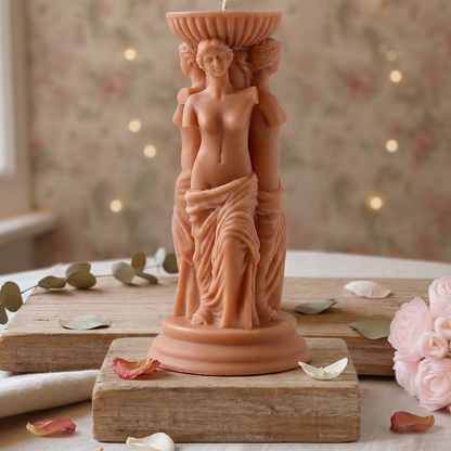 Goddess Sculpture Candle | Soy Wax Art Trio