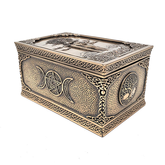 Gaia Mother Earth Bronze Box