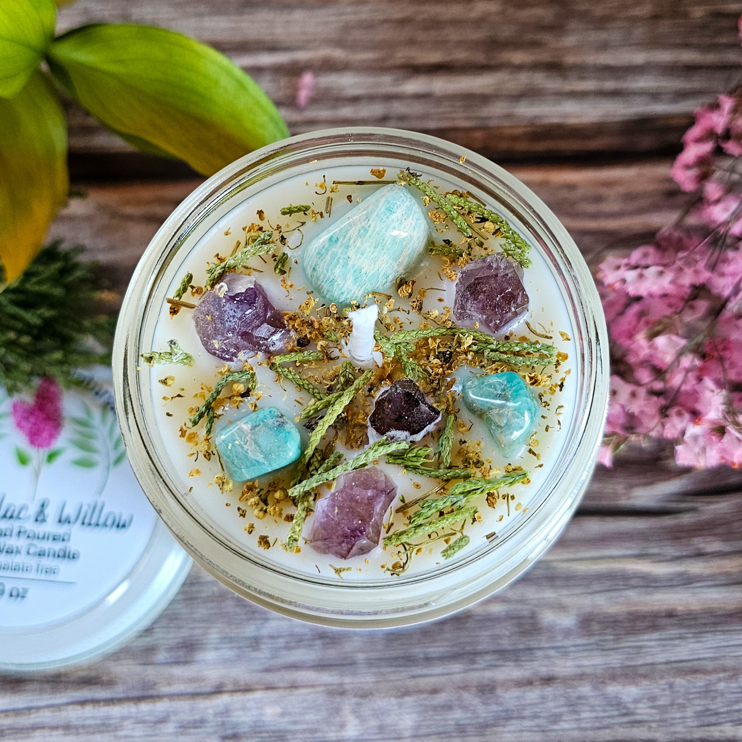 Ostara Ritual Candle – Lilac Spring Soy Candle for Renewal, Growth & Spring Equinox Rituals