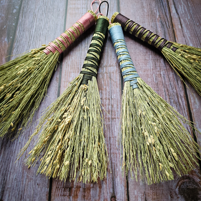 Mini Altar Broom - Handmade Hawktail Whisk Broom