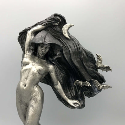 Nyx, the Goddess of the Night Statue| Mythological Deities Figurine | Myths and Legends Character| Mythic Altar Statue for Gothic Home Decor