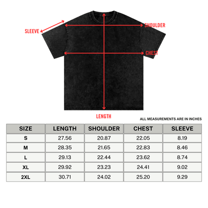Exquisite Creature Metal Acid Wash Oversize T-Shirt
