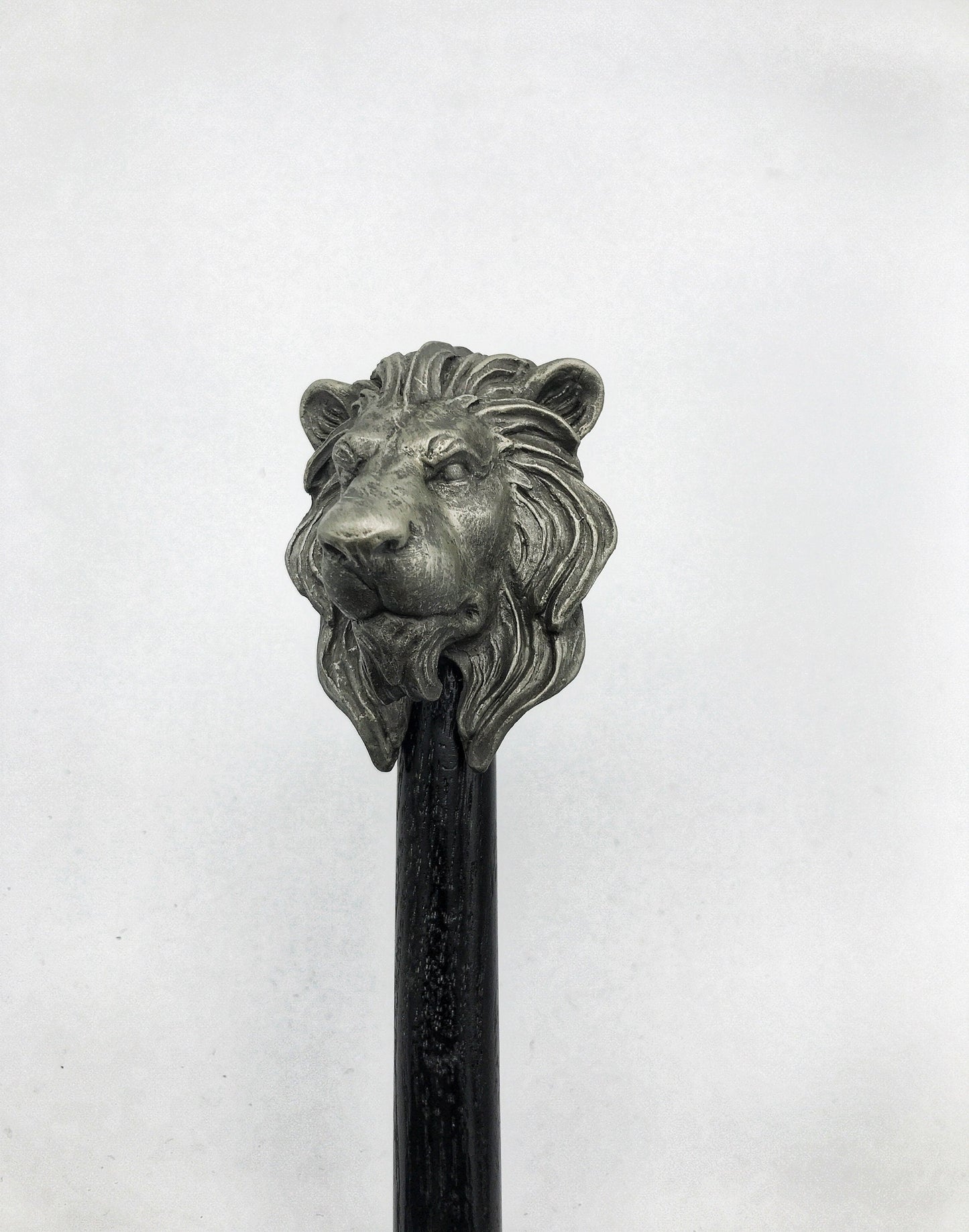 Lion Cane, Hand Sculpted Walking Stick | Medieval Gothic Cane | Fantasy Cosplay Lion Head Cane, Gothic Accessory
