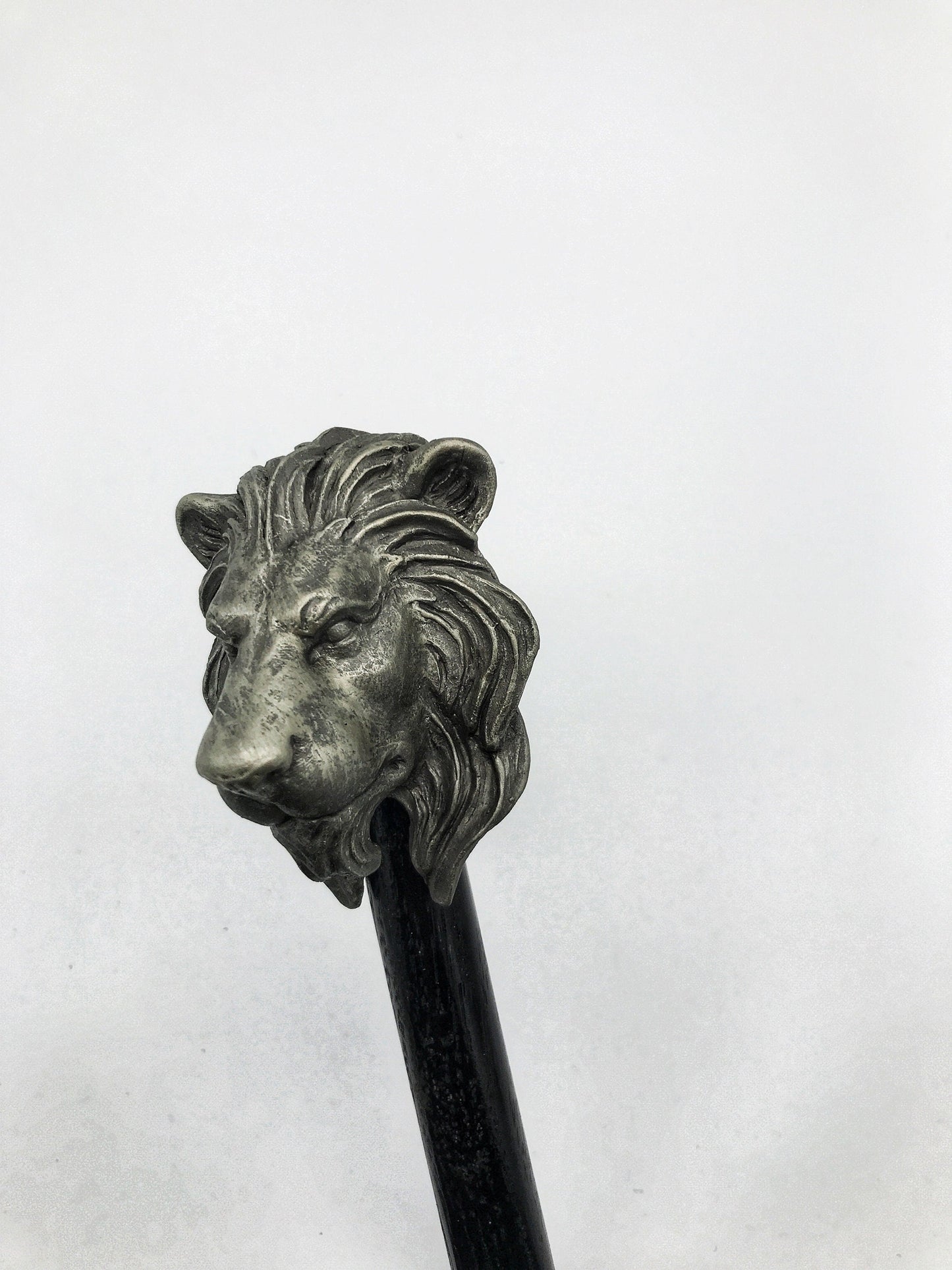 Lion Cane, Hand Sculpted Walking Stick | Medieval Gothic Cane | Fantasy Cosplay Lion Head Cane, Gothic Accessory