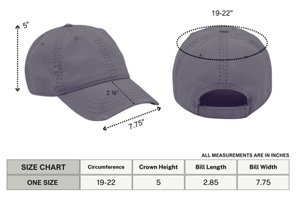 Gothiccc University Distressed Dad Hat