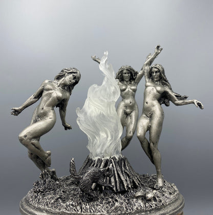 Witch's Sabbath Sculpture, with LED light feature