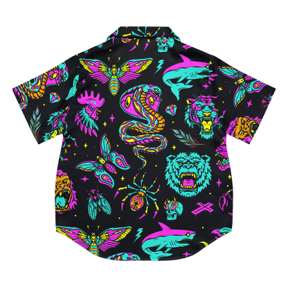 Neon Traditional Silky Pajama Top