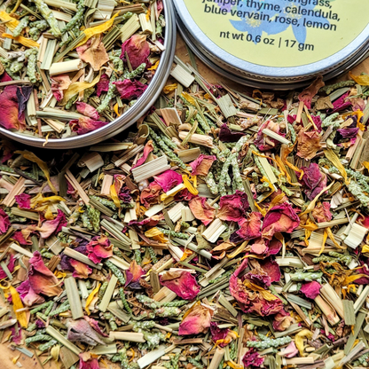 Ostara Herbal Incense – Rose Calendula Lemongrass Blend for Spring Renewal, Growth & Balance