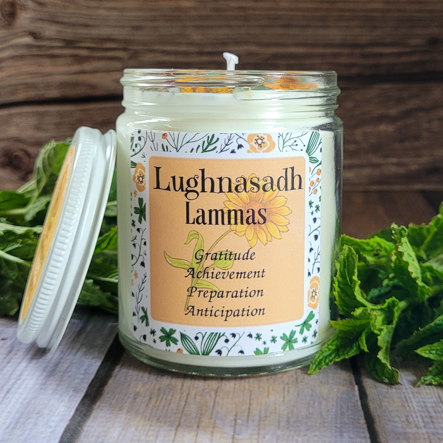Lughnasadh Ritual Candle – Blackberry Bread Soy Candle for Harvest, Gratitude & Late Summer Rituals