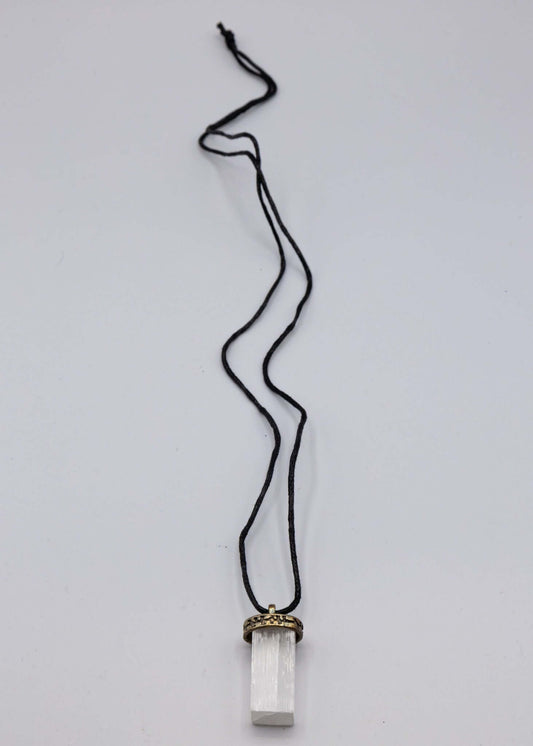 Selenite Crystal Necklace